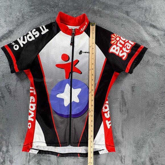 Hincapie Kids II Bright Starts M Cycling Jersey Full Zip Woman Club Fit Bike VTG - Picture 11 of 11